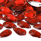 Drop Light Siam Resin Sew-on Rhinestones For Dance Costume WholesaleRhinestone